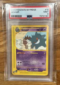 2003 Pokemon Skyridge Gengar #10/144 Non-Holo PSA 9 Mint - Image 1
