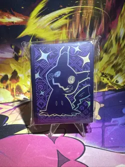 65 Ct Mimikyu Paldean Fates ETB Pokemon Card Sleeves New Sealed - Image 1