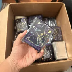 65 Ct Mimikyu Paldean Fates ETB Pokemon Card Sleeves New Sealed - Image 1