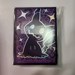 Pokemon Scarlet&Violet Paldean Fates 65 Trading Card Sleeves Mimikyu ETB - Image 1