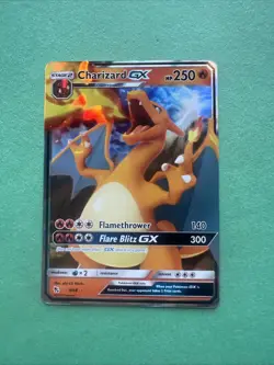 Pokemon TCG Charizard GX Hidden Fates Holo Ultra Rare Card 9/68 NM Condition - Image 1