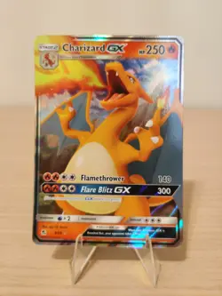 Pokemon TCG Charizard GX Hidden Fates Holo Ultra Rare Card 9/68 NM Condition - Image 1