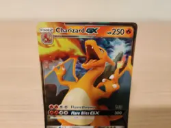 Pokemon TCG Charizard GX Hidden Fates Holo Ultra Rare Card 9/68 NM Condition - Image 2