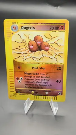 Pokemon Expedition Dugtrio Reverse Holo Card 10/165. NM - Image 1