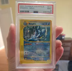 Kingdra H14/H32 Holo Aquapolis PSA 9 Pokemon Card - Image 1