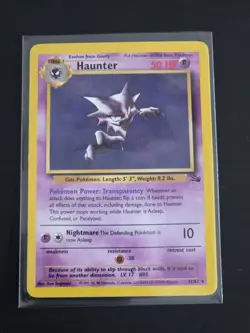 Pokemon - Haunter - Non Holo - 21/62 - Fossil - Rare Card - NM/LP - Image 4