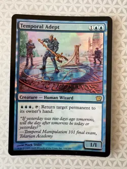 Temporal Adept FOIL 9th Edition Blue Rare MAGIC MTG CARD LP - Image 1