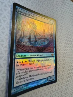 Temporal Adept FOIL 9th Edition Blue Rare MAGIC MTG CARD LP - Image 2