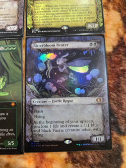 Mtg lowry eclipsed lot of 4 borderless cards including bitterbloom bearer foil - Image 2