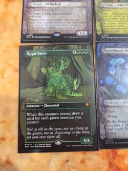 Mtg lowry eclipsed lot of 4 borderless cards including bitterbloom bearer foil - Image 3