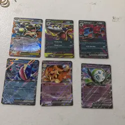 Pokemon TCG 6 Card Lot English Ex Cards - Image 1