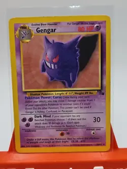 Gengar 20/62 | Fossil Set | LP | Non-Holo Rare Pokemon Card - Image 2