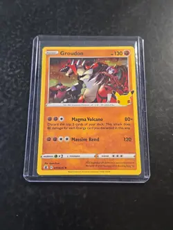 NM Groudon Celebrations 25th Anniversary 017/025 Holo Pokemon Card - Image 1