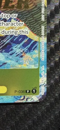 Monkey.D.Luffy P-036 Pre-Release Tournament Winner Stamp One Piece Card English - Image 5