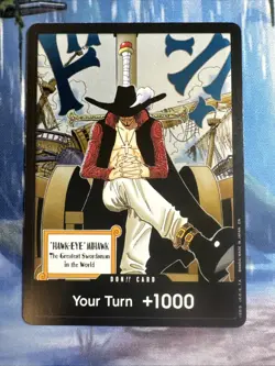 OP14 DON!! Card Hawk Eye Mihawk The Azure Seas Seven One Piece CCG ENGLISH - Image 1