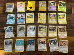 24 Vintage Pokemon Card Lot EX Cracked Ice Holo Reverse Rare 1999 Pikachu Eevee - Image 1