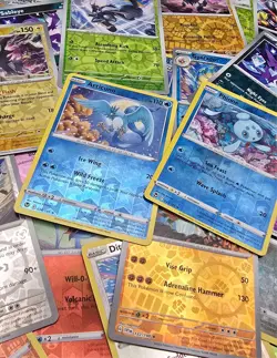 100x Reverse Holo Rare Pokemon Cards Lot - LP-NM - No Dupes - All Rares Only - Image 1