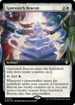 MTG - Gatewatch Beacon - Extended Art - Commander Masters - Magic the Gathering - Image 1