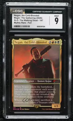 The Walking Dead - Negan Cold Blooded Foil Magic: Secret Lair Drop Series CGC 9 - Image 1