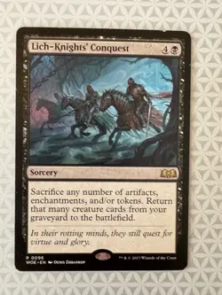 Lich-Knights' Conquest #96 Wilds of Eldraine WOE Magic MTG LP - Image 1
