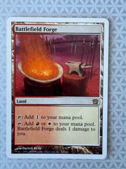 Battlefield Forge - 9th edition - MTG - Magic the Gathering Rare LP - Image 1
