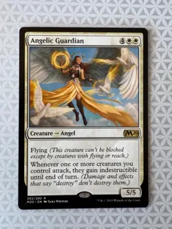 Magic the Gathering MTG Angelic Guardian Core Set 2020 Regular #302 LP - Image 1