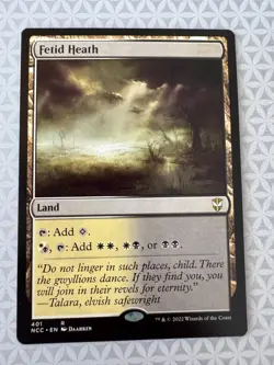 Fetid Heath R Commander: Outlaws of Thunder Junction 295 NM MTG - Image 1