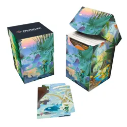 ULTRA PRO Deck Box 100+ SEASON LANDS: ISLAND Magic mtg Bloomburrow - Image 1