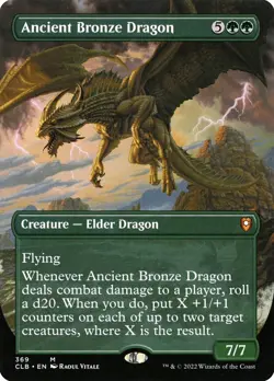 MTG - Ancient Bronze Dragon - Fanart Battle for Baldur's Gate - EDH / Playtest - Image 1