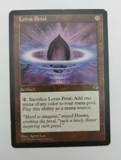 4x Lotus Petal. Tempest Set. Magic the Gathering. Lightly Played. - Image 3