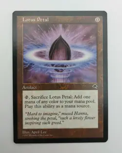 4x Lotus Petal. Tempest Set. Magic the Gathering. Lightly Played. - Image 5