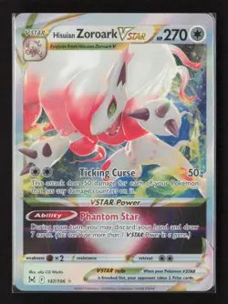 Hisuian Zoroark VSTAR Holo 147/196 Ultra Rare SWSH11: Lost Origin Pokemon Card - Image 1