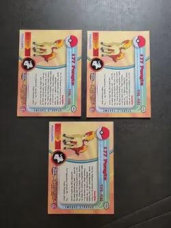 Pokemon Topps Chrome Series 1 Ponyta Sparkle MP #77 - Image 2