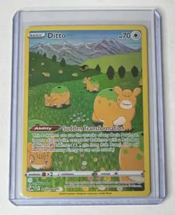Ditto Ultra Rare Crown Zenith: Galarian Gallery GG22/GG70 Pokemon NM - Image 1