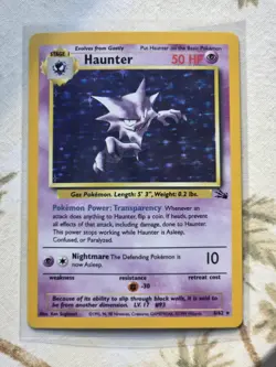 Pokemon Haunter Fossil Holo 6/62 Unlimited WOTC Clean Holo - Image 3