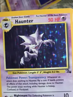 Pokemon Haunter Fossil Holo 6/62 Unlimited WOTC Clean Holo - Image 5