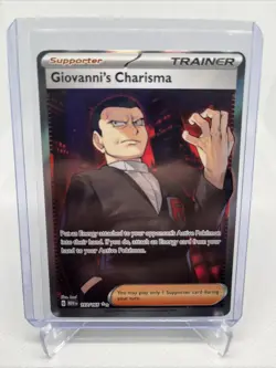Giovanni's Charisma SR 197/165 Ultra Rare Pokemon Scarlet & Violet 151 - Image 1