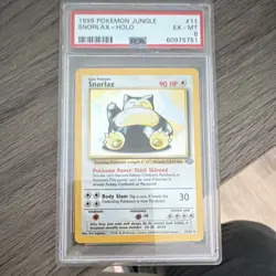 Pokemon 1999 Jungle Snorlax Holo Rare 11/64 Unlimited PSA 6 English TCG - Image 1