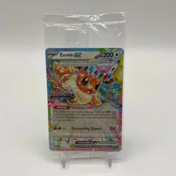Eevee ex Pokemon Prismatic Evolutions Stamped Promo Sealed - Image 1