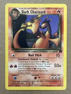 Pokemon Team Rocket Dark Charizard 21/82 Non Holo - Image 1