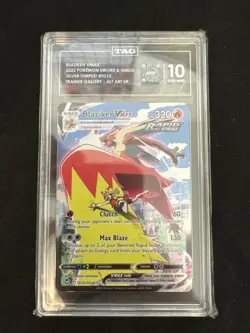 TAG 10 BLAZIKEN VMAX TG15/TG30 FULL ART SILVER TEMPEST POKEMON 🔥 - Image 1