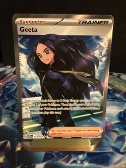 Geeta 218/197 SV03: Obsidian Flames Holo Near Mint NM Pokemon TCG - Image 1