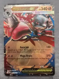 Mega Lucario ex - 77/132 - Double Rare - Pokemon Mega Evolution - Near Mint - Image 1