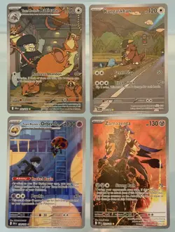Pokemon TCG LOT Of 4 - Full Art Rare (Destined Rivals) - NM Pack Fresh - Image 1