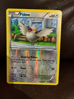 Pokemon Pidove Reverse Holo 78/108 Roaring Skies, XY (LP) - Image 1