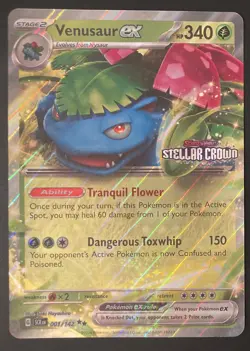 Pokemon- Venusaur EX 001 & Blastoise EX 030 Stellar Crown Stamped Promos + Jumbo - Image 3