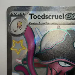 Toedscruel EX 213/091 Pokemon SV: Paldean Fates Shiny Ultra Rare Holo 2024 - Image 3