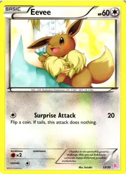 Pokemon TCG Eevee 13/30 Sylveon Trainer Kit VLP - Image 1