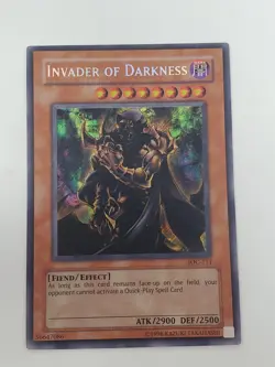 Yu-Gi-Oh! Invader of Darkness IOC-111 Unlimited Vintage Secret Rare LP - Image 1