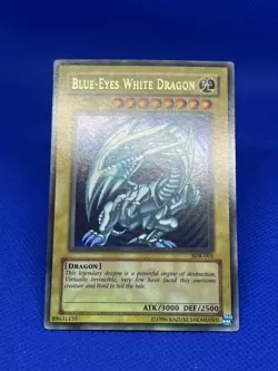 Blue Eyes White Dragon SDK-001 Ultra Rare Unlimited Vintage Yugioh TCG... - Image 2